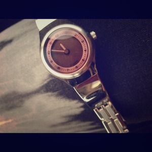 🍒RESERVED🍒 FOSSIL Stainless Steel pinkface watch