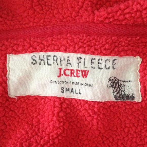 JCrew Sherpa Fleece Sweatshirt - Picture 2 of 4