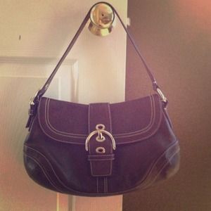 Brown Coach shoulder bag