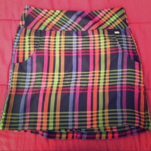 Plaid pencil skirt