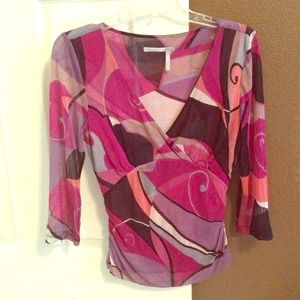 Cute sheer top- size M