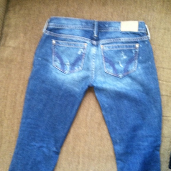 Hollister ripped style jeans size 0 - Picture 3 of 4