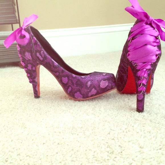 Sexy corset back heels