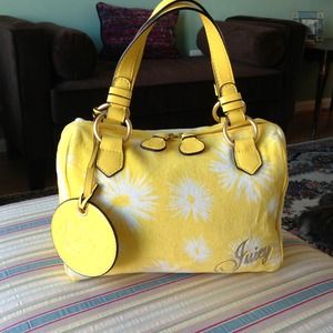 Yellow velour Juicy purse! NWOT