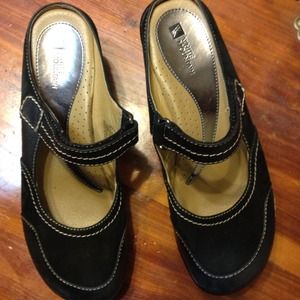 Leather & suede slides