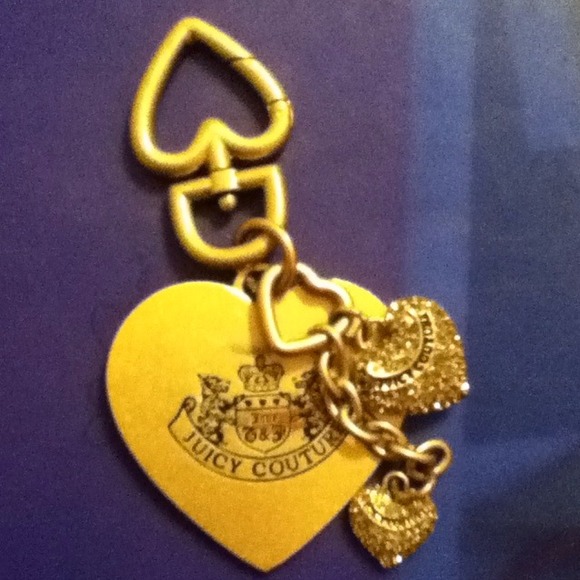 Juicy Couture "Queen of hearts"  large keychain