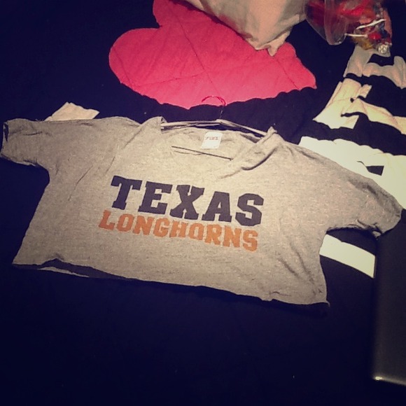 Victorias secret Longhorns cropped top