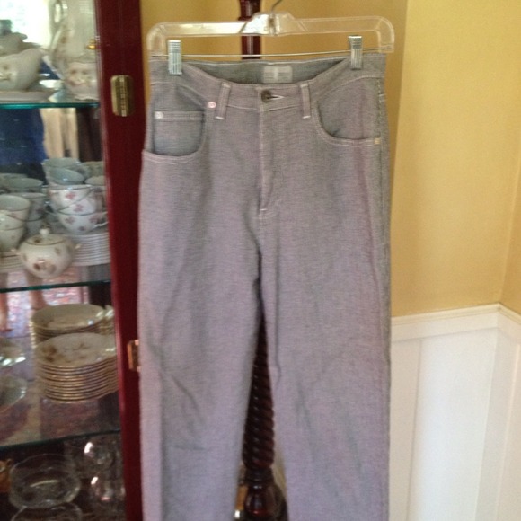 Houndstooth skinny jeans stretchy