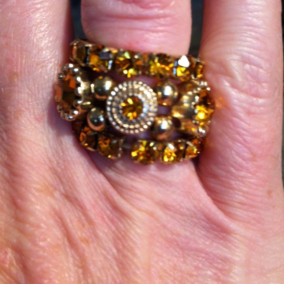 Amber crystal stacking rings (3)