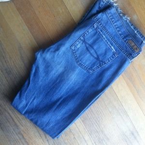 A&F jeans + black cardigan