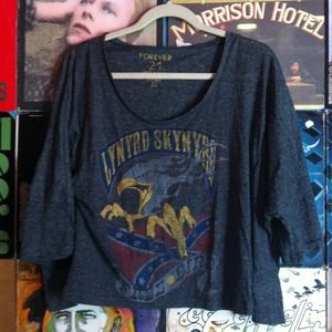 Lynyrd Skynyrd Burnout Crop Top