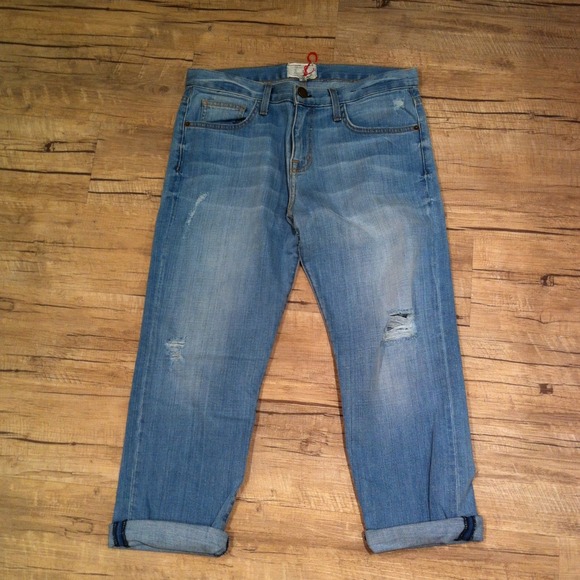 Current/Elliott Boyfriend Rolled Denim