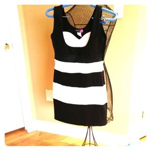 Black and white dress