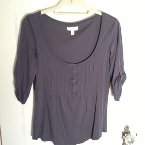 Reserved - UO charcoal tee + GAP light brown skirt