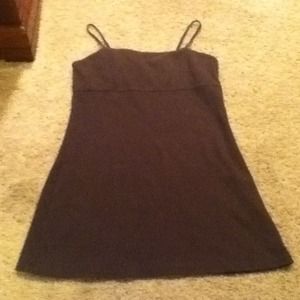 Moda International brown spaghetti strap dress