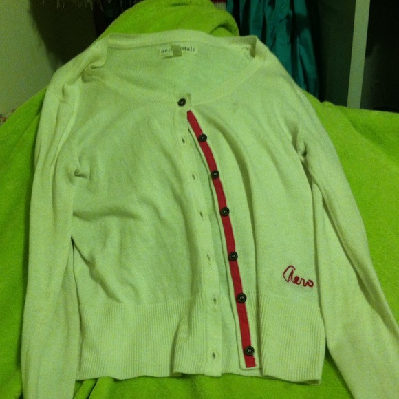 White and pink aero cardigan!