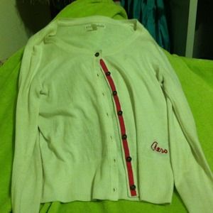 White and pink aero cardigan!