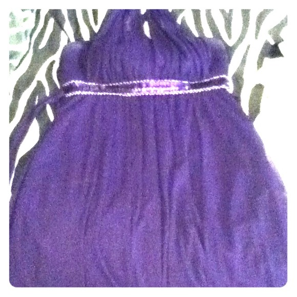 Purple homecoming dress