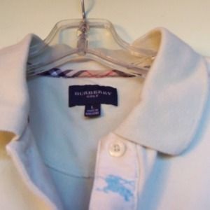 Pale Green Burberry Top - Junior Large