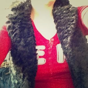 Faux fur vest