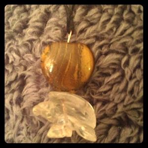 Quartz Eagle - Tiger Eye Heart Necklace