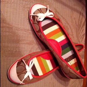 Coach flats. Size 9.