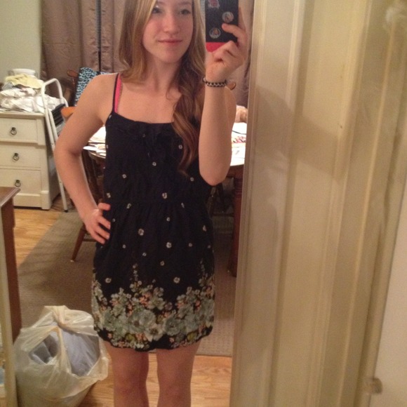 Blue Floral Minidress