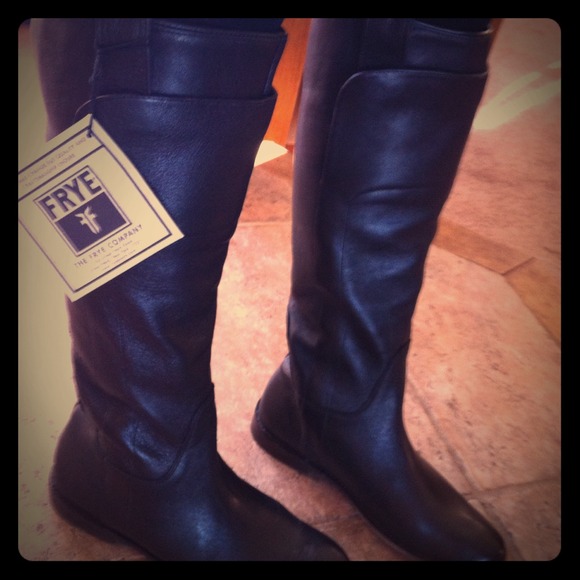 RESERVED  frye Paige tall riding boot! Black!