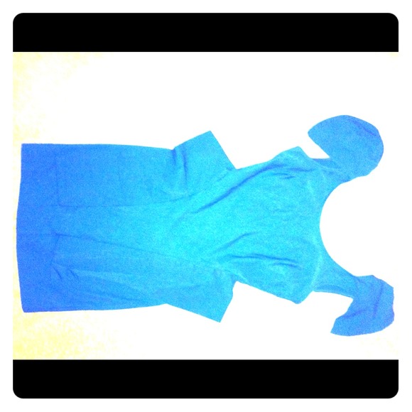 Fashionable blue dress