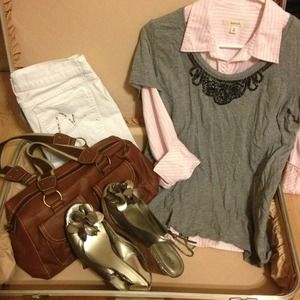 Bundle for kellirose gray Tee with Embellishments