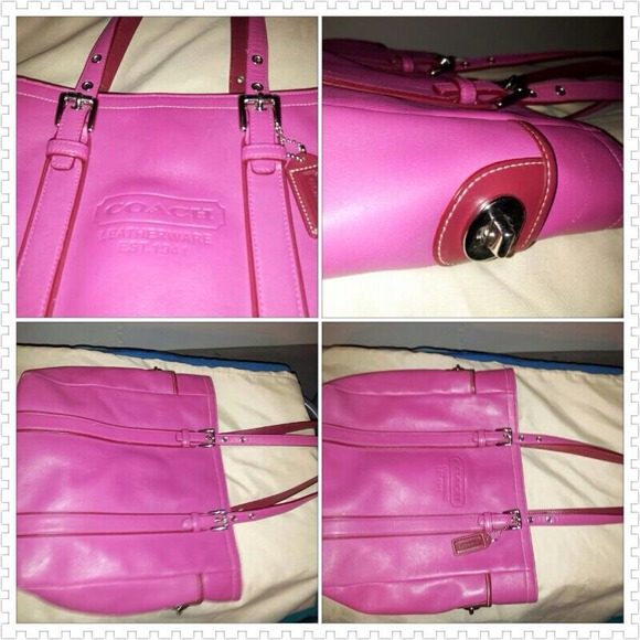 Coach Handbags - "Like New" Genuine Coach Leather Hamptons Tote