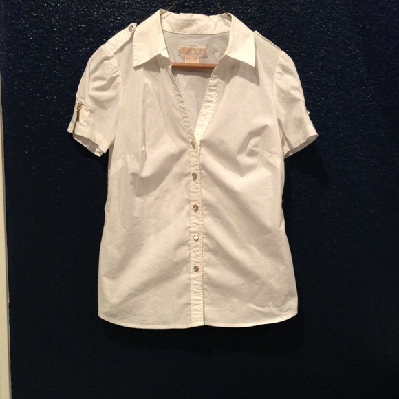 Michael Kors white button down shirt