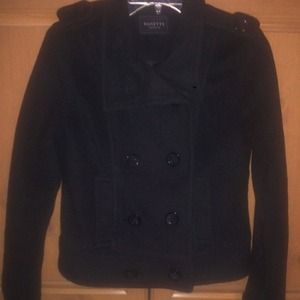 Black pea coat