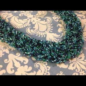 Gorgeous Green & Blue beaded Necklace