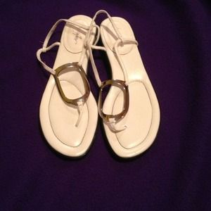 White sandals.