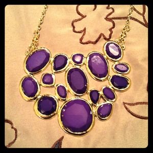 Purple Glam Statement Necklace