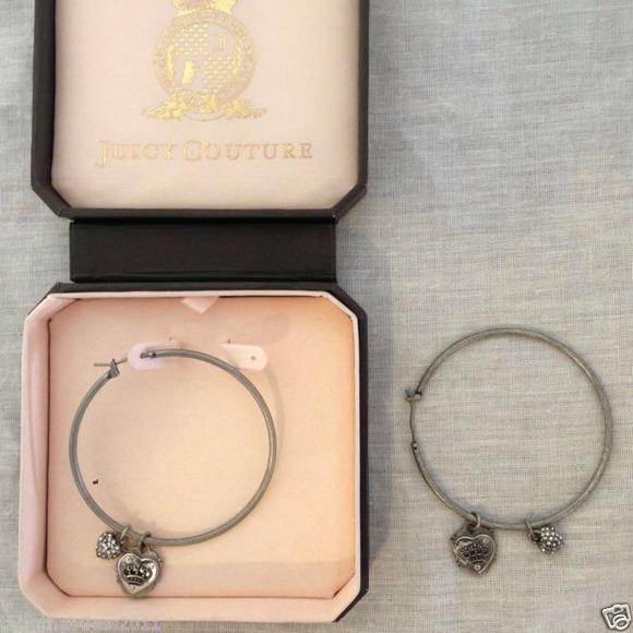 Authentic juicy hoop earrings