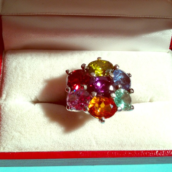 Reduced! Seven Color Crystal Ring