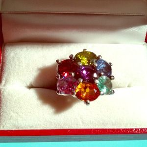 Reduced! Seven Color Crystal Ring
