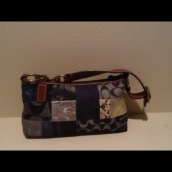 Coach Handbags - Authentic Blue Patchwork coach Purse