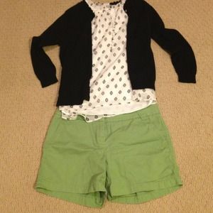 J crew green city fit chinos size 6