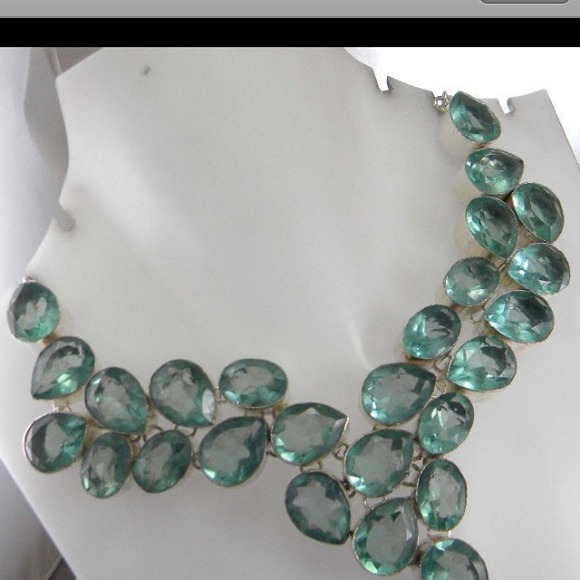 Bold Aqua Marine Handmade Necklace