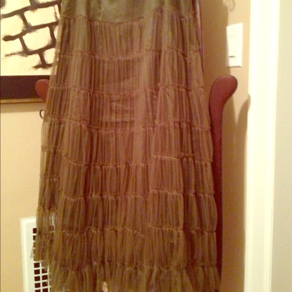 Layers of soft, moss netting skirt.  NWT