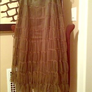 Layers of soft, moss netting skirt.  NWT