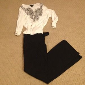 American eagle trousers black size 8
