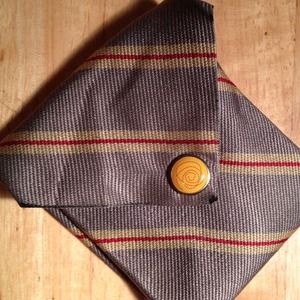 Cuff bracelet from vintage tie.