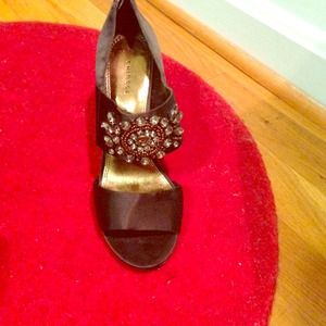 Black cocktail heels