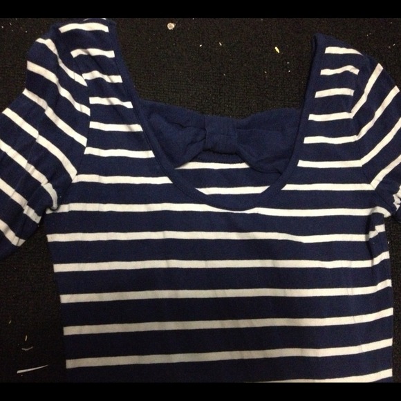 Forever 21 striped white and blue dress - Picture 2 of 3
