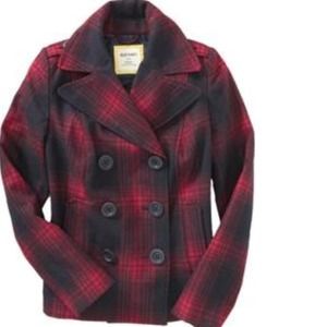 Plaid Peacoat