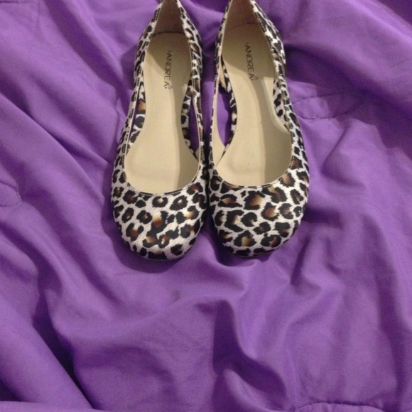Cheetah print shoes.
